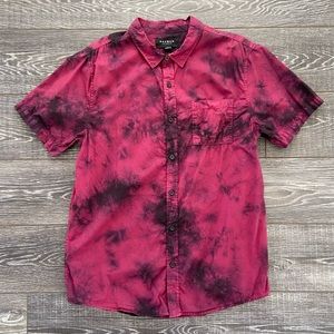 Tie Dye Button Down T-Shirt